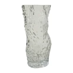 Jarrón de vidrio Ostra Rock 30 cm, Clear