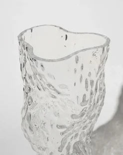 Jarrón de vidrio Ostra Rock 30 cm, Clear