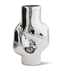 Jarrón Gleam high, Chrome