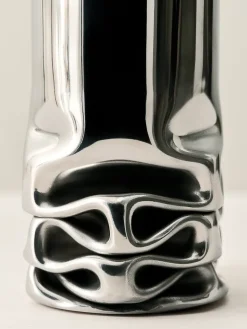 Jarrón Hydraulic 25 cm, Stainless steel, 25 cm