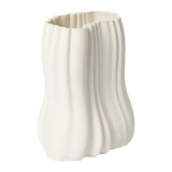 Jarrón Moire 20 cm, Off-white