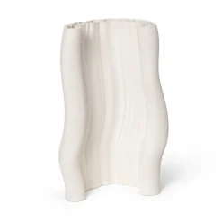 Jarrón Moire 19x30 cm, Off-white