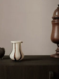 Jarrón Riban 15 cm, Cream