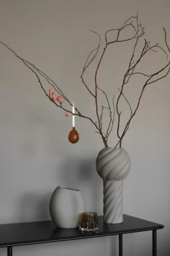 Jarrón Twist pillar 34 cm, Sand