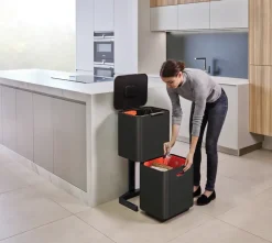 Joseph Joseph Totem Max cubo de basura 60 L, Carbon black