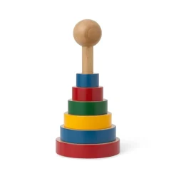 Juguete madera Kay Bojesen pyramid tower, Multi