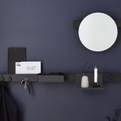 Listón magnético Flex Rail 60 cm, roble teñido de negro-negro