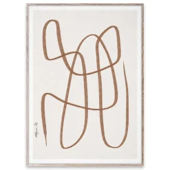 Lámina Different Ways marrón, 50x70 cm