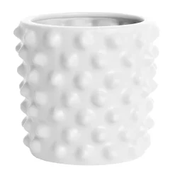 Maceta Cloudy blanco mate, mini