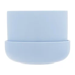 Maceta con plato Nappula Ø17 cm altura 13 cm, Aqua