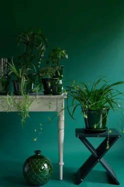 Maceta esmaltada Københavner Ø12 cm, verde