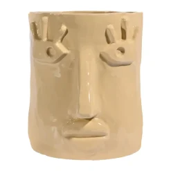 Maceta Facy L 24x19x22 cm, Beige