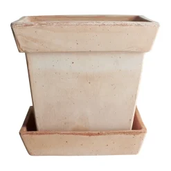 Maceta Gaia raw, Rosa, Ø25 cm