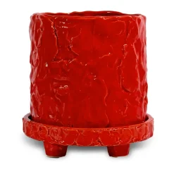 Maceta Muddy S Ø17,5 cm, Rojo
