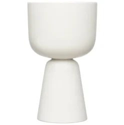 Maceta Nappula Ø15 cm altura 26 cm, blanco