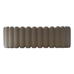 Maceta ovalada Mist pequeña 35 cm, Dust