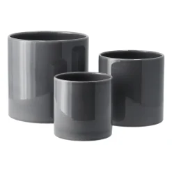 Maceta Sleek Ø15 cm, Carbón