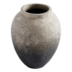 Maceta Story h28 cm Ø23 cm, gris