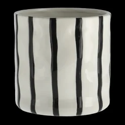 Maceta Thrive Ø16 cm, Blanco-negro