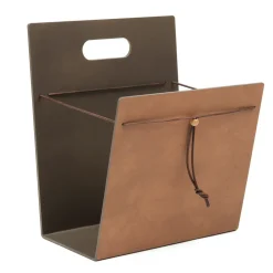 Magazine Holder Nupo M, Nature-bronce