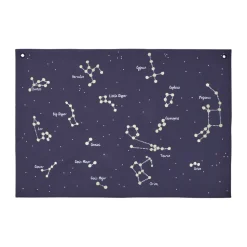 Mapa textil Constellation , Dark blue, 70x100 cm