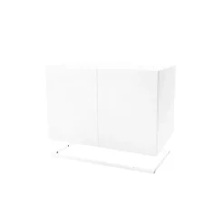 Módulo de aparador Molto 560, Blanco, incl. marco de metal blanco
