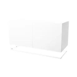 Módulo de aparador Molto 840, Blanco, incl. marco de metal blanco