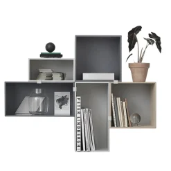 Módulo de estantería Mini Stacked small, gris claro