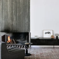 Mueble multimedia Tabwa , Teca negra 51x240 cm