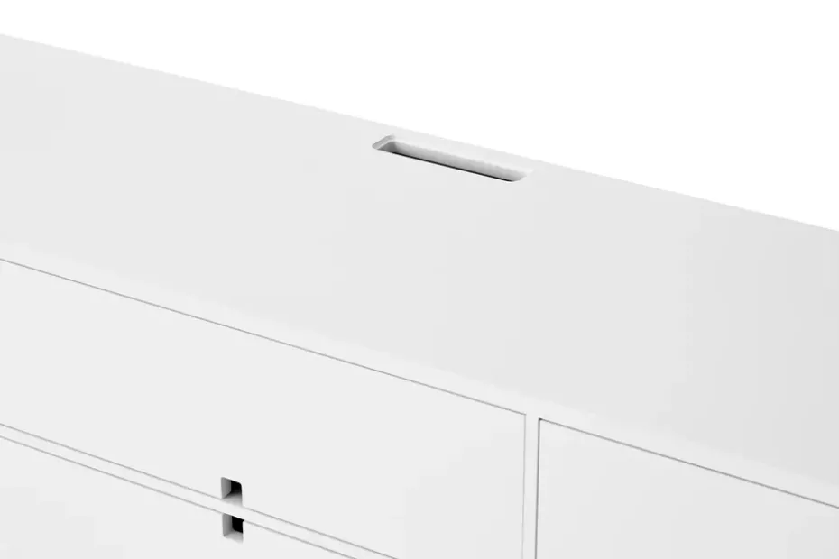 Mueble TV Square, Blanco