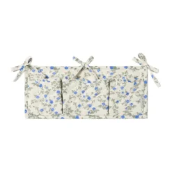 Organizador de cama acolchado Dainty satin, 18x43 cm