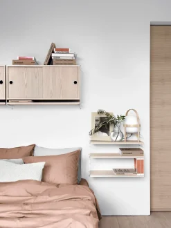 Panel de pared String, Blanco, 50x30 cm, paquete de 1