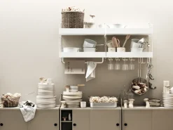 Panel de pared String, Blanco, 50x30 cm, paquete de 1