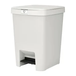 Papelera con pedal StepUp de 25 L, Gris claro