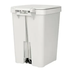 Papelera con pedal StepUp de 25 L, Gris claro