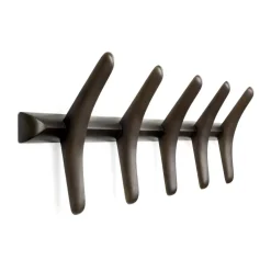 Percha PI 70 cm, Caoba teñida de marrón oscuro