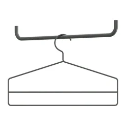 Percha String paquete de 4, Gris oscuro