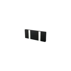 Perchero 3 ganchos Knax, Negro