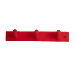 Perchero con 3 ganchos Else, Rojo