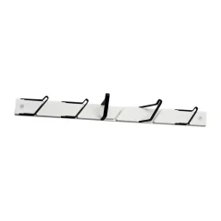 Perchero con ganchos Tamburin 52,5 cm, Blanco-negro