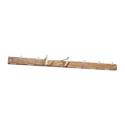 Perchero con ganchos Tamburin 73,5 cm, Roble-blanco