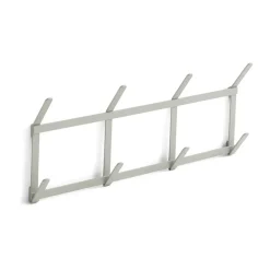 Perchero con pomos Tape, Small metallic grey