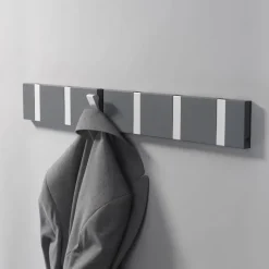 Perchero de pared Knax 80 cm, nogal aceitado-gris