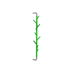 Perchero de pared Sticks, Verde