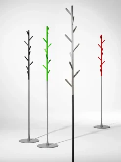 Perchero de pie Sticks, verde-plata