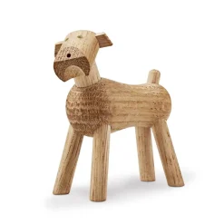 Perro Tim de madera, roble claro