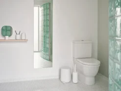 Portaescobillas baño Time 36 cm, White