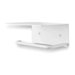 Portarrollos para papel higiénico Dora con estante, White