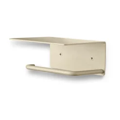 Portarrollos para papel higiénico Dora con estante, Cashmere