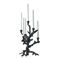 Portavelas Apple tree L 53 cm, Gris oscuro